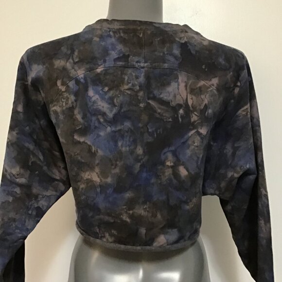 Lululemon LA Pullover Crew Watercolor Wash Lunar Rock/Black/Larkspur Size S/M - Picture 5 of 11